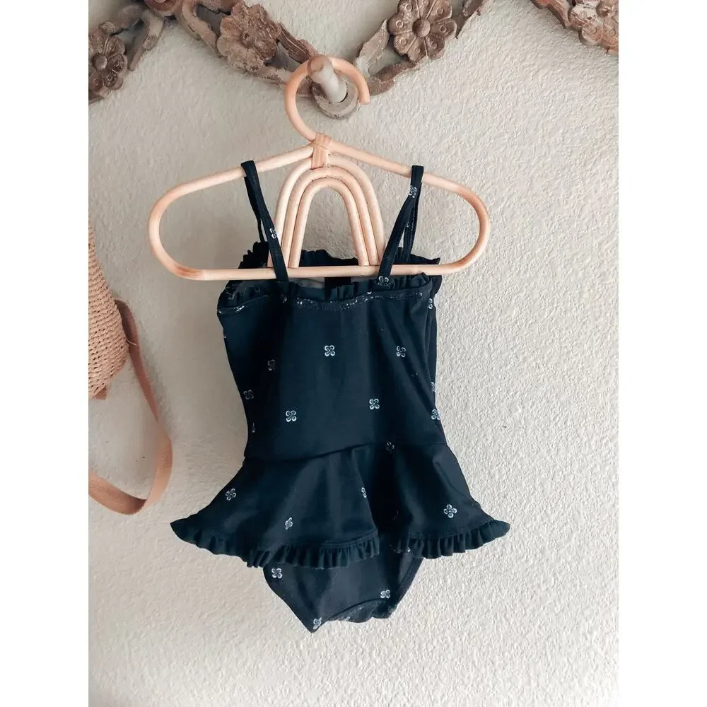 Baby Gap Floral Print Peplum skirted Swimsuit